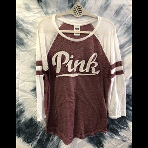 VS Pink burnout tee